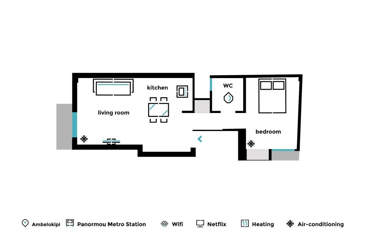 Urban & Cozy 1Bd Apartment In Ampelokipoi Area By Upstreet Афины Экстерьер фото